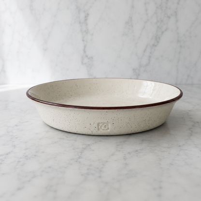 Standard Straight Pie Dish — Heartland Speckle 2