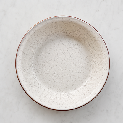 Deep Straight Pie Dish — Heartland Speckle 1