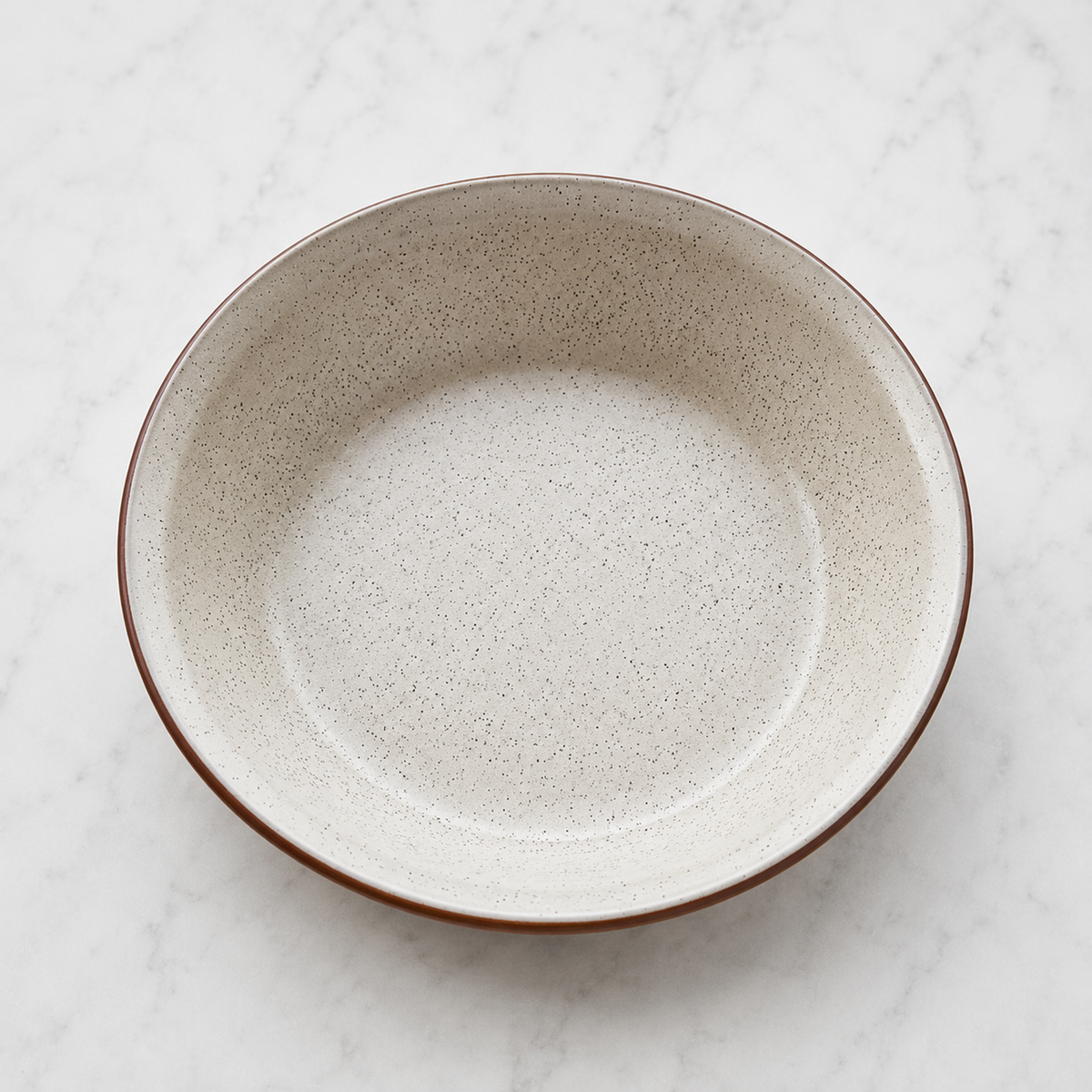 Deep Straight Pie Dish — Heartland Speckle 2
