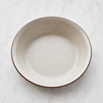 Deep Straight Pie Dish — Heartland Speckle 2