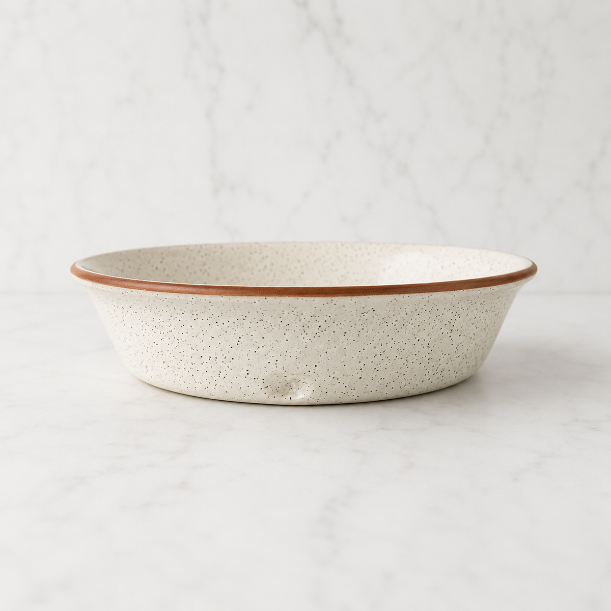 Deep Straight Pie Dish — Heartland Speckle 3