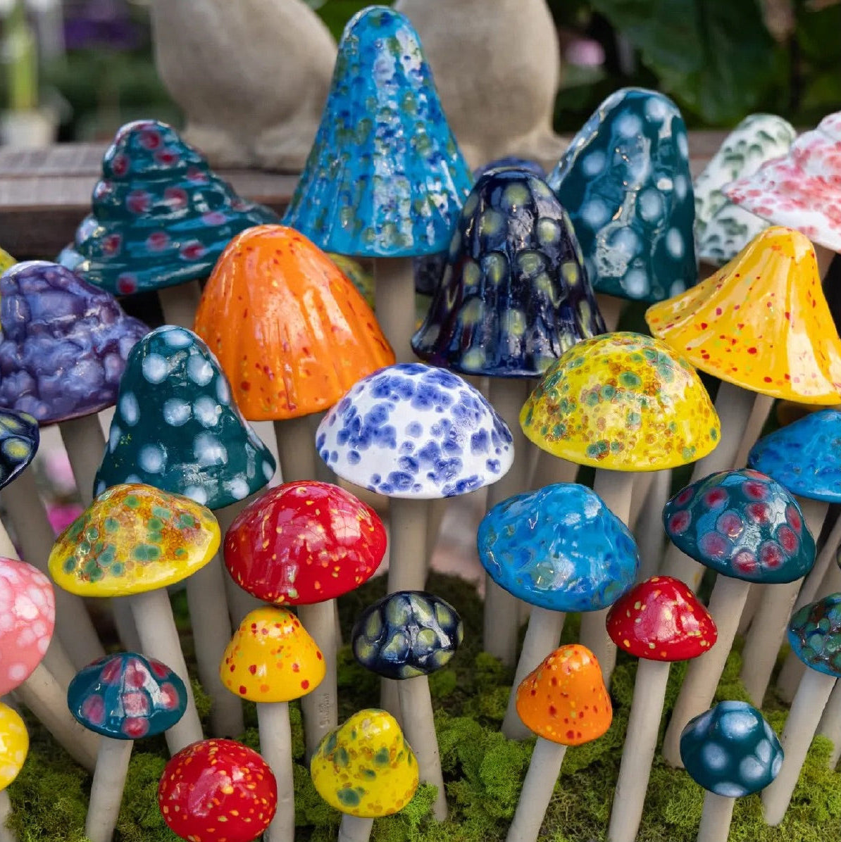 Shroomyz – Crystal Collection – Variety Pack - 3-Pack Classic, 5-Pack Deluxe, 7-Pack Jumbo | Garden Decor