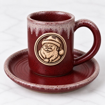 Christmas Santa's Milk & Cookies Plate Combo
