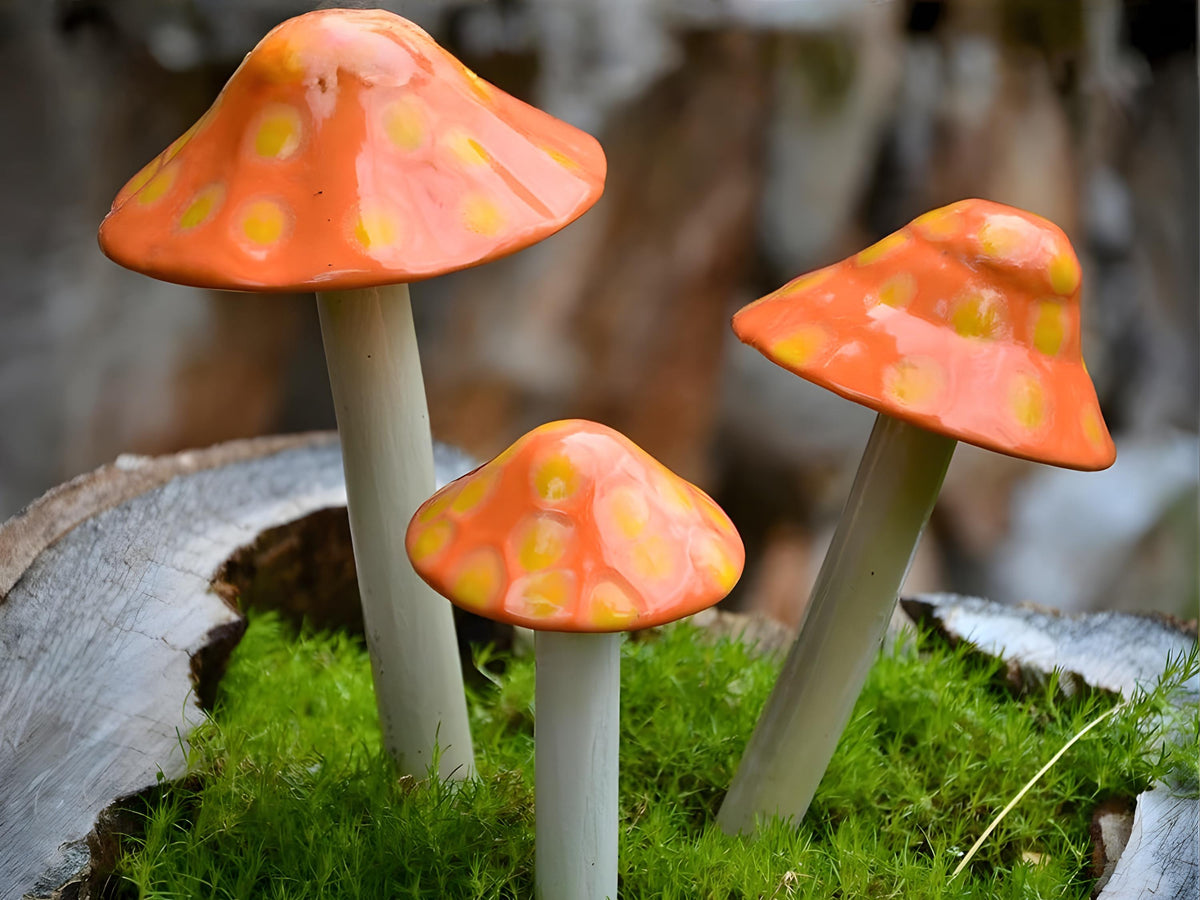Shroomyz – Funtasmic Collection – Fuzzy Peach - Image 1 of 8 | Garden Decor