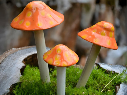 Shroomyz – Funtasmic Collection – Fuzzy Peach - Image 1 of 8 | Garden Decor