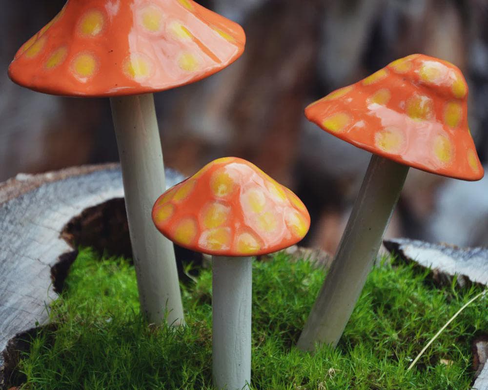 Shroomyz – Funtasmic Collection – Fuzzy Peach - Image 3 of 8 | Garden Decor