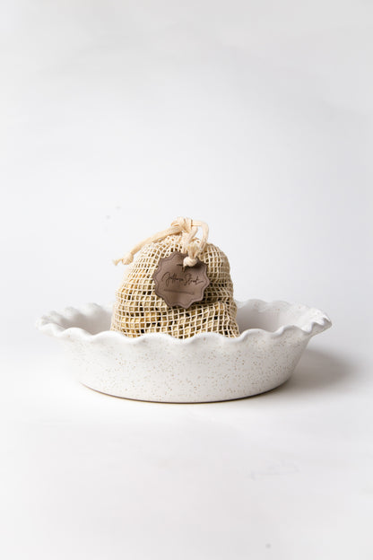 Pie Dish & Weights Set – Deep Fluted - New England White | Bakeware