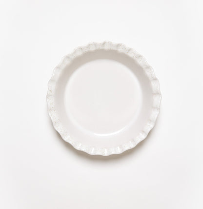 Pie Dish – Deep Fluted Edge - New England White | Bakeware