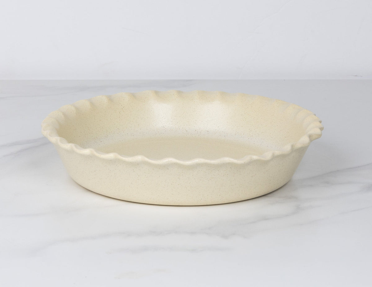 Pinched-Pie Dish-Standard-Color Egg Nog