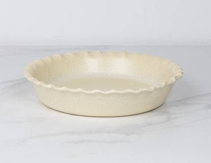 Pinched-Pie Dish-Standard-Color Egg Nog