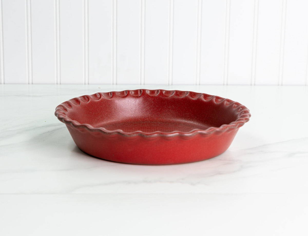 Pie Dish – Deep Pinched Edge - Garnet | Bakeware