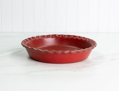 Pie Dish – Deep Pinched Edge - Garnet | Bakeware