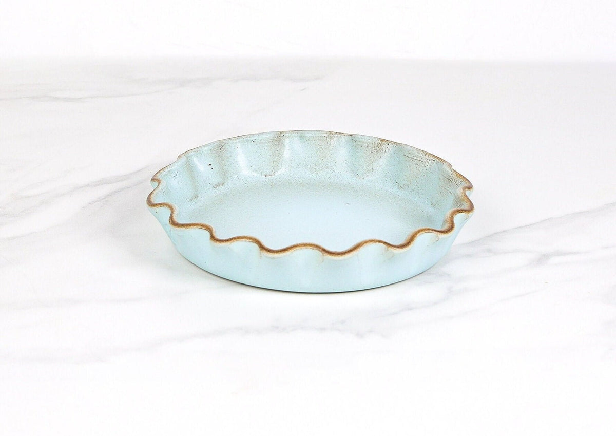 Quiche Dish – Deep Pinched Edge - Araucana Blue | Bakeware